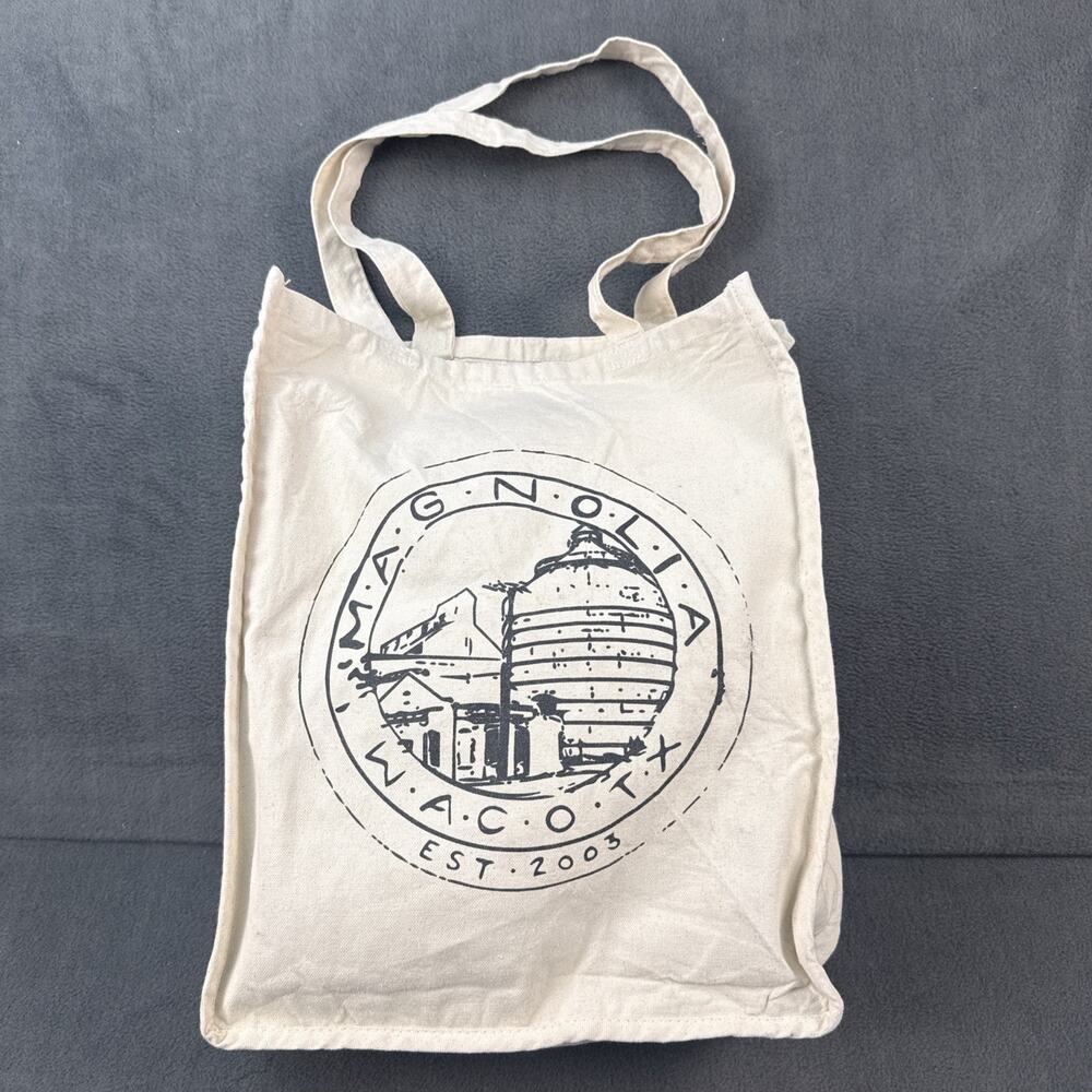 Magnolia Waco TX Chip Joanna Gaines Canvas Tote Shopping Bag